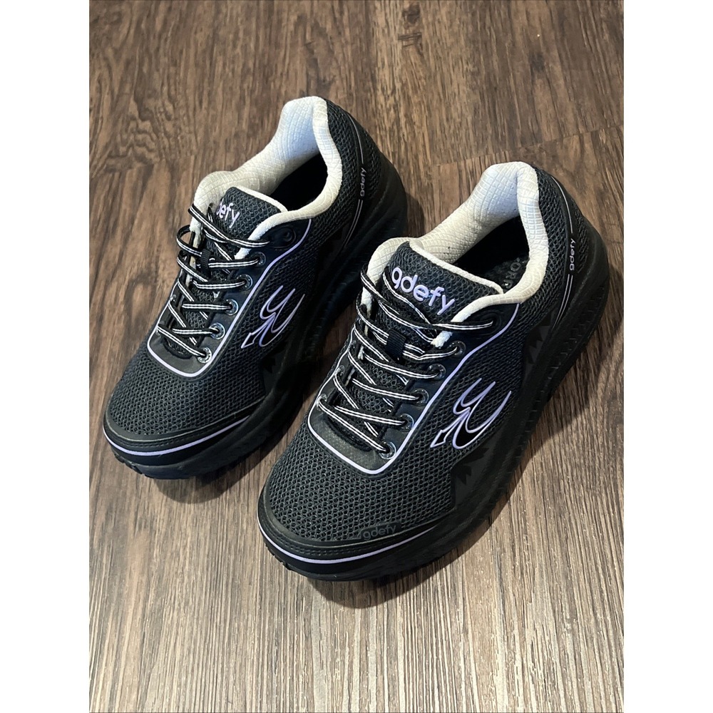 Mint Gravity Defyer Mighty Walk Black Lilac Shoes Sneakers Sz 7 Women TB9024FLP